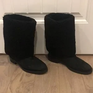 Coach Shoes Coach Eliza Curly Shearling Boots Poshmark